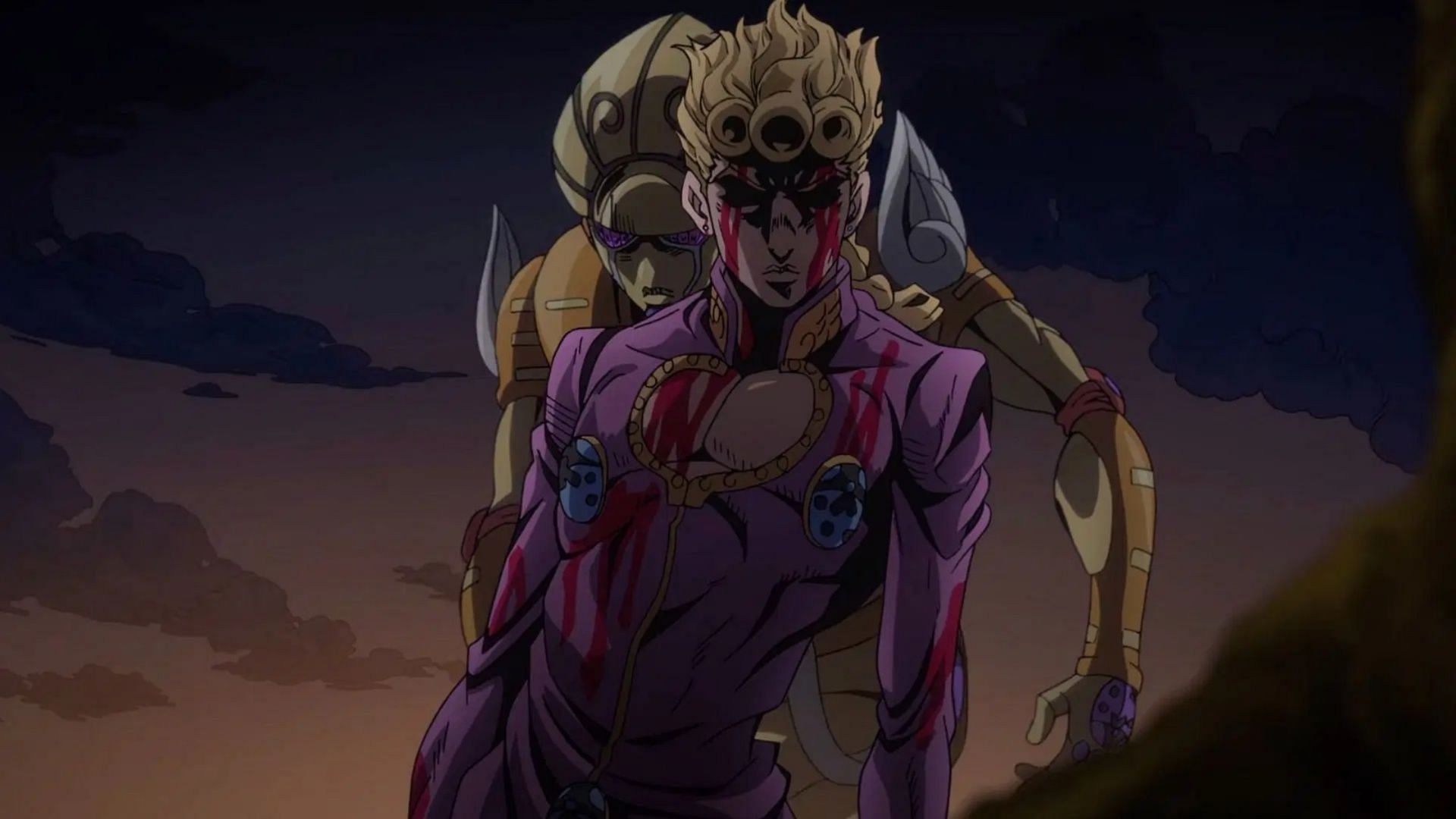 Giorno Giovanna as seen in anime (Image via David Production)